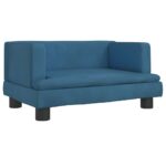 Hondenmand 60x40x30 cm fluweel blauw - Image 2