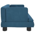 Hondenmand 60x40x30 cm fluweel blauw - Image 4