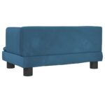 Hondenmand 60x40x30 cm fluweel blauw - Image 5