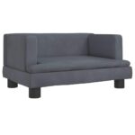 Hondenmand 60x40x30 cm fluweel donkergrijs - Afbeelding 2