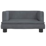 Hondenmand 60x40x30 cm fluweel donkergrijs - Afbeelding 3