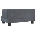 Hondenmand 60x40x30 cm fluweel donkergrijs - Afbeelding 5