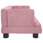Hondenmand 60x40x30 cm fluweel roze – Image 4