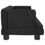 Hondenmand 60x40x30 cm fluweel zwart - Afbeelding 4