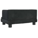 Hondenmand 60x40x30 cm fluweel zwart - Afbeelding 5
