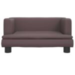 Hondenmand 60x40x30 cm kunstleer bruin - Image 3