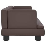 Hondenmand 60x40x30 cm kunstleer bruin - Image 4