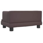 Hondenmand 60x40x30 cm kunstleer bruin - Image 5