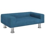 Hondenmand 70x45x26,5 cm fluweel blauw – Image 2