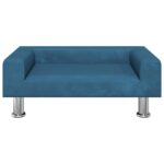 Hondenmand 70x45x26,5 cm fluweel blauw – Image 3