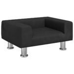 Hondenmand 50x40x26,5 cm fluweel zwart - Afbeelding 2