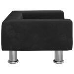 Hondenmand 50x40x26,5 cm fluweel zwart - Afbeelding 4