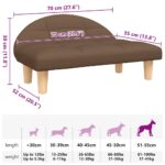 Hondenmand 70x52x30 cm stof bruin – Image 7