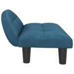 Hondenmand 70x52x30 cm fluweel blauw - Afbeelding 4