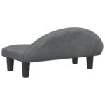 Hondenmand 70x52x30 cm fluweel donkergrijs – Image 5
