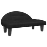 Hondenmand 70x52x30 cm fluweel zwart – Image 2