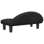 Hondenmand 70x52x30 cm fluweel zwart – Image 5
