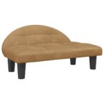 Hondenmand 70x52x30 cm fluweel bruin - Afbeelding 2