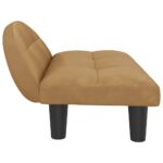 Hondenmand 70x52x30 cm fluweel bruin - Afbeelding 4