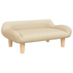 Hondenmand 70x40x24 cm stof crèmekleurig – Image 2