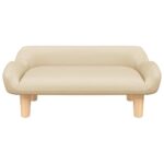 Hondenmand 70x40x24 cm stof crèmekleurig – Image 3