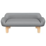 Hondenmand 70x40x24 cm stof lichtgrijs - Afbeelding 3