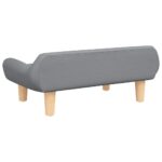Hondenmand 70x40x24 cm stof lichtgrijs - Afbeelding 5