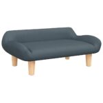 Hondenmand 70x40x24 cm stof donkergrijs - Afbeelding 2