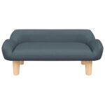 Hondenmand 70x40x24 cm stof donkergrijs - Afbeelding 3