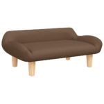 Hondenmand 70x40x24 cm stof bruin – Image 2