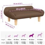 Hondenmand 70x40x24 cm stof bruin – Image 7