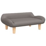 Hondenmand 70x40x24 cm stof taupe - Afbeelding 2