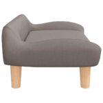 Hondenmand 70x40x24 cm stof taupe - Afbeelding 4