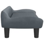 Hondenmand 70x40x24 cm fluweel donkergrijs – Image 4