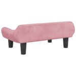 Hondenmand 70x40x24 cm fluweel roze – Image 5