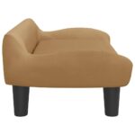 Hondenmand 70x40x24 cm fluweel bruin – Image 4