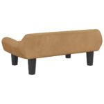 Hondenmand 70x40x24 cm fluweel bruin – Image 5