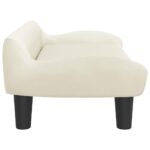 Hondenmand 70x40x24 cm fluweel crèmekleurig – Image 4