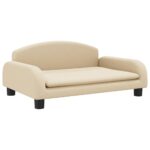 Hondenmand 70x45x30 cm stof crèmekleurig - Image 2