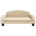 Hondenmand 70x45x30 cm stof crèmekleurig - Image 3