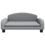 Hondenmand 70x45x30 cm stof lichtgrijs - Image 3