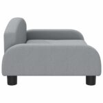 Hondenmand 70x45x30 cm stof lichtgrijs - Image 4