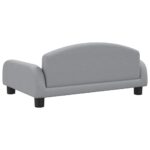 Hondenmand 70x45x30 cm stof lichtgrijs - Image 5