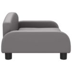 Hondenmand 70x45x30 cm kunstleer grijs - Image 4
