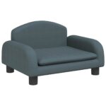 Hondenmand 50x40x30 cm stof donkergrijs - Afbeelding 2