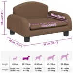 Hondenmand 50x40x30 cm stof bruin - Afbeelding 7
