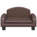 Hondenmand 50x40x30 cm kunstleer bruin - Image 3