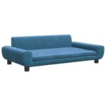 Hondenmand 100x54x33 cm fluweel blauw - Image 2