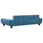 Hondenmand 100x54x33 cm fluweel blauw - Image 5