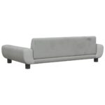 Hondenmand 100x54x33 cm fluweel lichtgrijs - Image 5